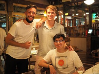 Lumos co-founders (left to right): Andrej Safundzic, Leo Mehr, and Alan Flores-Lopez.